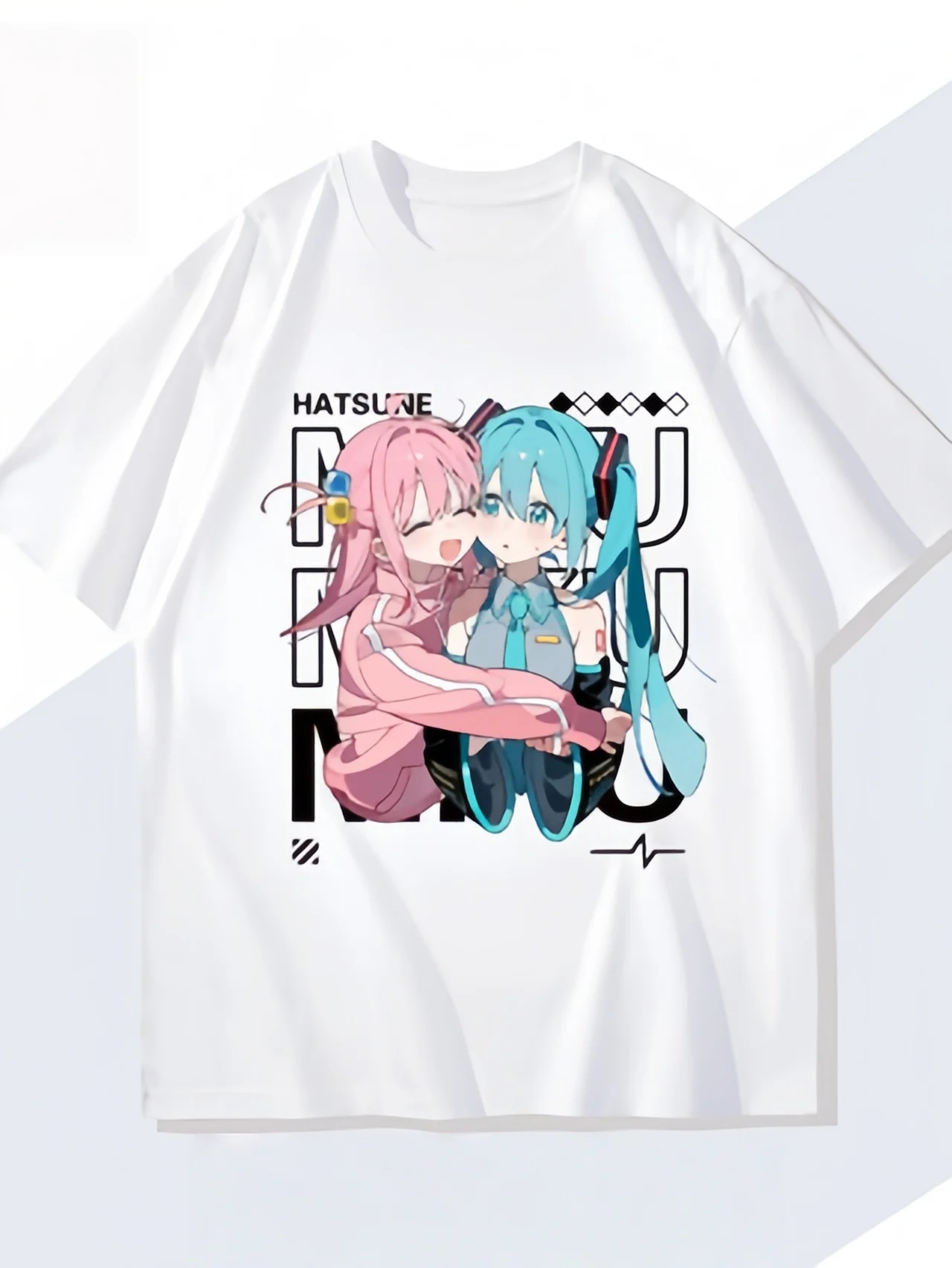 camiseta-estilo-harajuku-y2k-de-algodao-puro-com-estampas-de-hatsune-miku-e-lonely-rock-cor-azul-po-para-adultos-e-criancas
