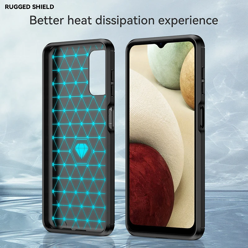 Thick Armor Shockproof Case For LG Q6 Q7 Plus Q7 Alpha Q8 Q9 One Q51 Q52 Q60 Q61 Q62 Q70 Q92 Carbon Fiber Silicone Soft Cover