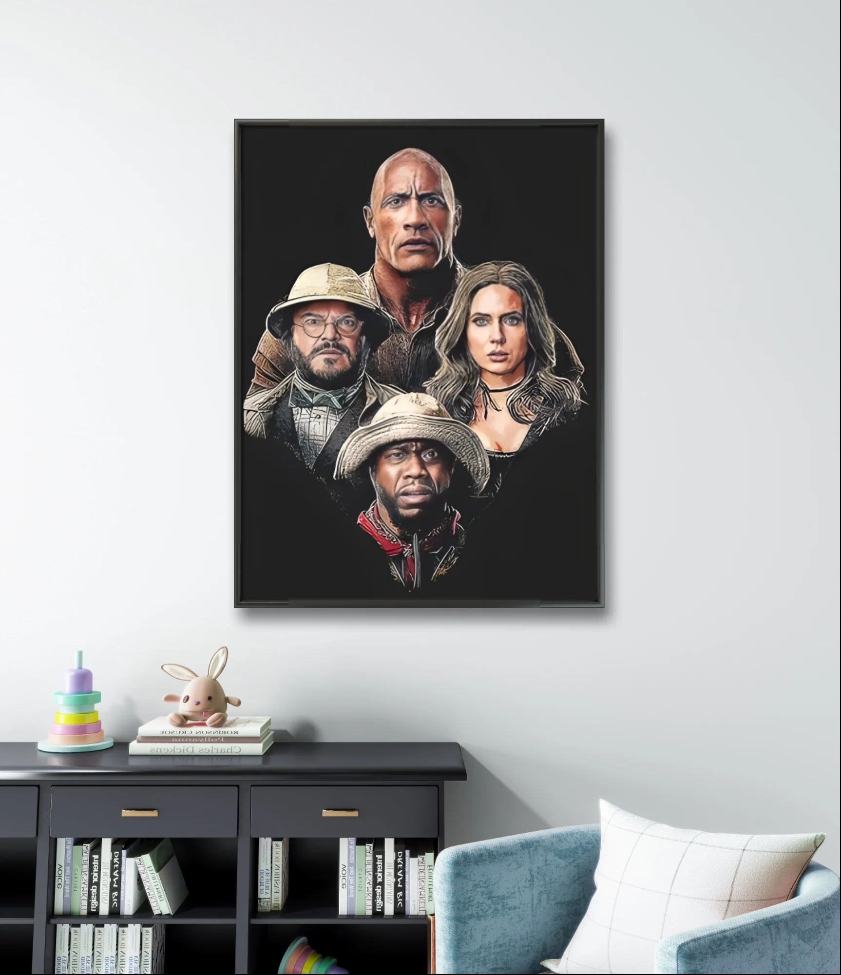 Sci-fi Movie Poster 5D Diamond Painting Kit J-Jumanji Mosaic Mural  Diy Diamond Embroidery Cross Stitch Home Wall Decor Fan Gift