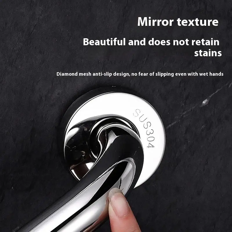 

Безопасные перила для ванной комнаты из нержавеющей стали. Прочная опорная рейка.