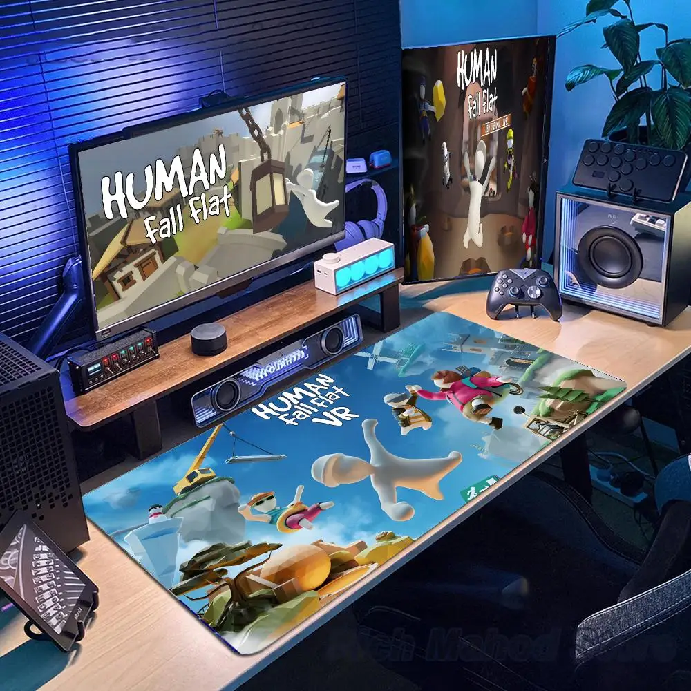 Human Fall Flat Mouse Pad Mousepad Large Gaming Mouse Pad LockEdge Thickened Computer Keyboard Table Desk Mat