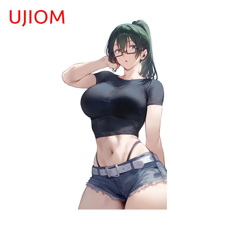 UJIOM Maki Zenin Big Boobs Wall Sticker Fashion Popular Amusing Exclusive Design Unique Waterproof Decal Smooth Surface Decor