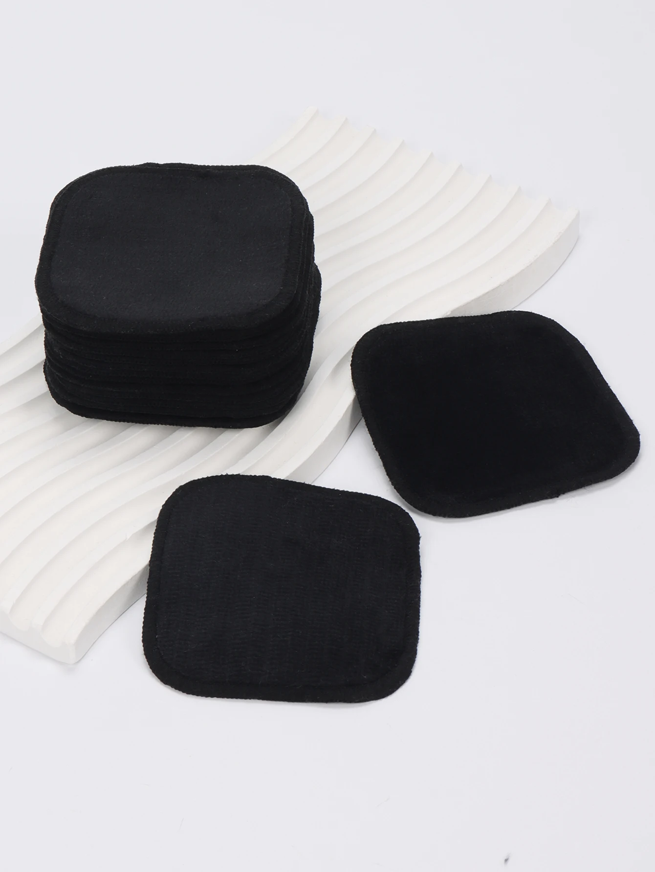 クリスタルスーパーソフトスクエアメイク落とし5/10/20個、再利用可能なメイク落としツール、洗顔、クレンジング、メイク落とし、スーツに最適