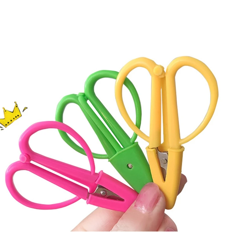 Household Trimmer Scissors Mini Craft Sewing Scissors with Protective Case Stainless Steel Trimmer Shears Cutting