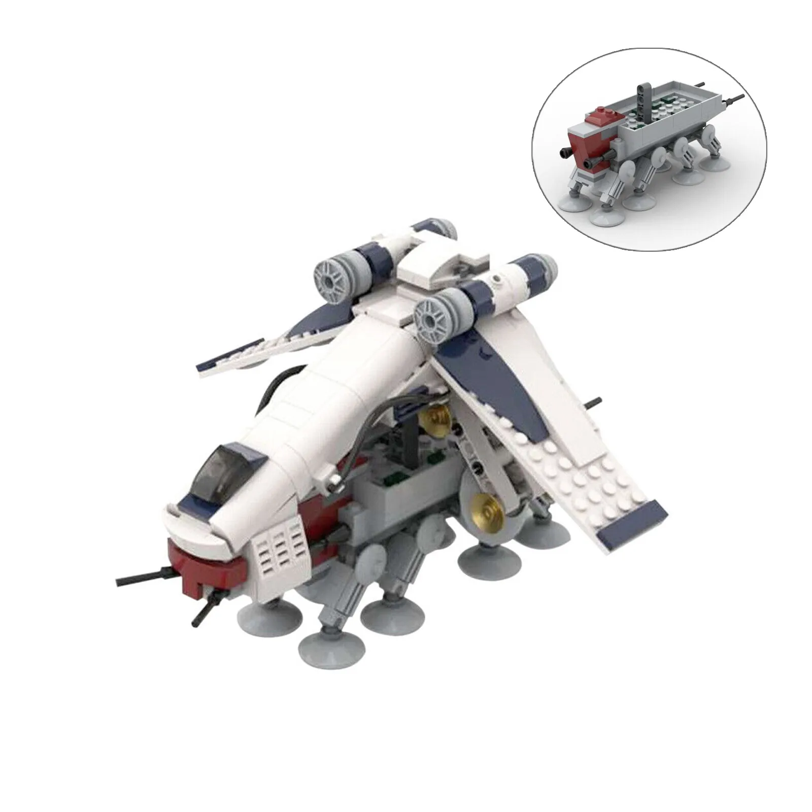 

Изготовленный на заказ MOC: Прямая поставка Micro Republic C5653 с подвижным основанием 436, детали