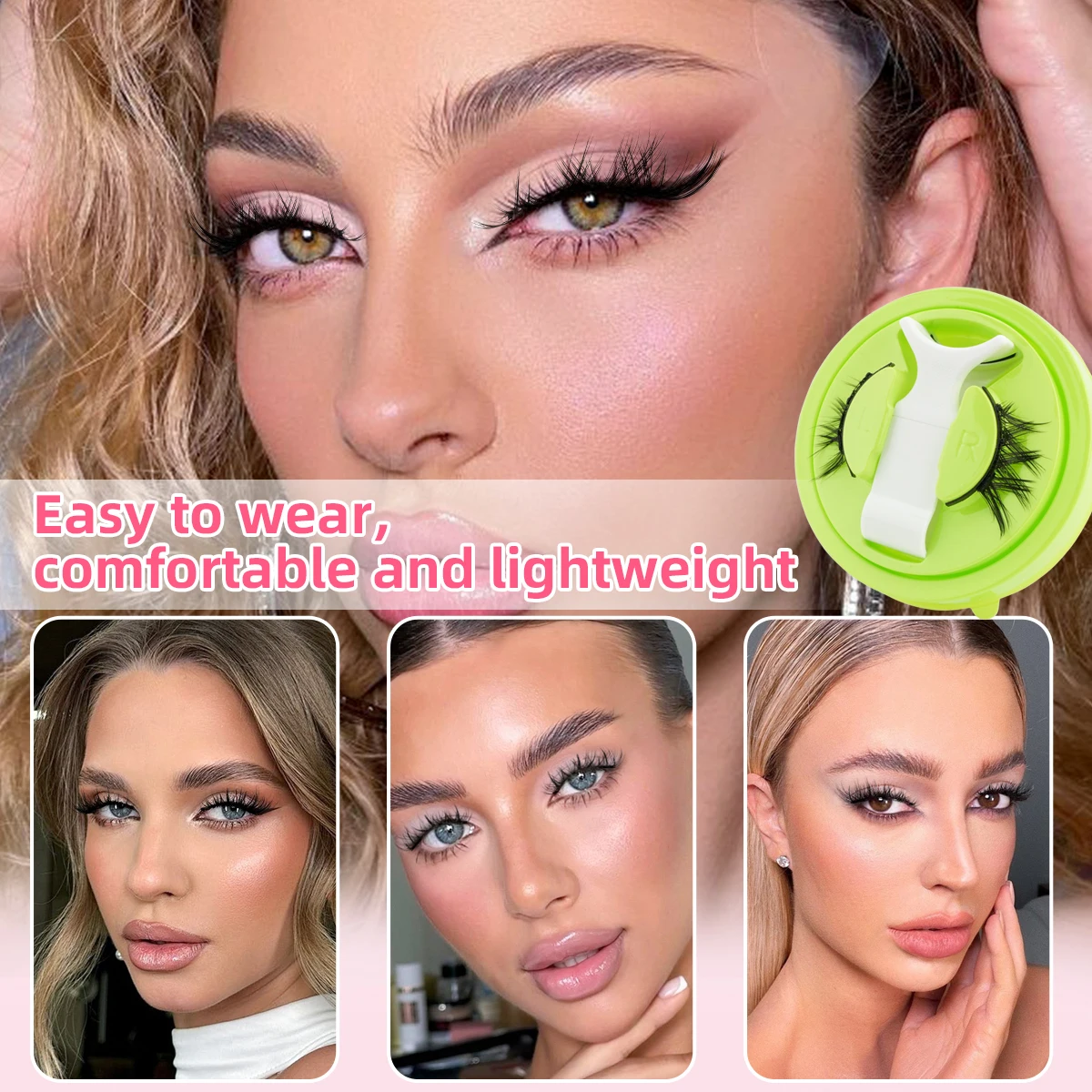 YSDO Magnetic Lashes Kit Glue-free Fluffy Eyelashes Reusable Professional 3D Magnetic False Eyelashes Extension Make Up Tool New