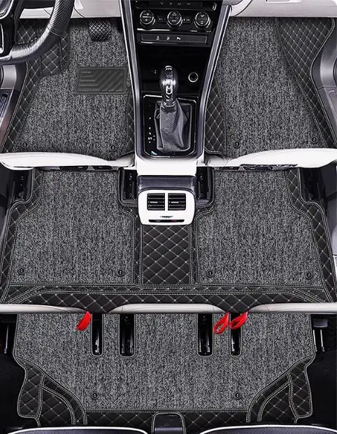 

Хорошее качество, автомобильные коврики на заказ для Hyundai Palisade 7, 8 мест, 2025-2020, водонепроницаемые двухслойные ковры для Palisade 2023