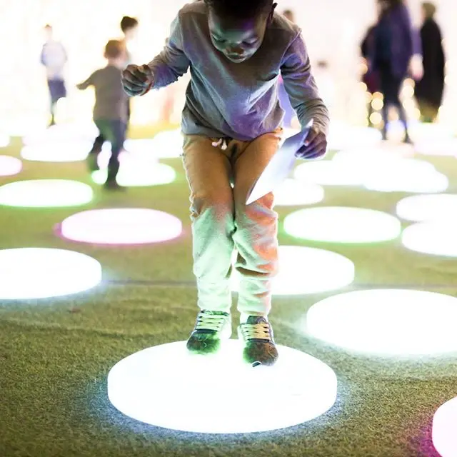50cm Multi RGB Coloured Light up Glow Sensory Interactive LED Floor