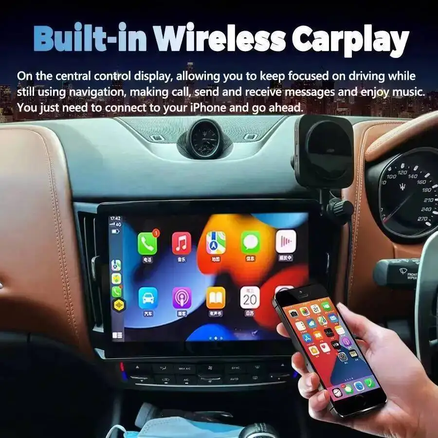 10.26” Qualcomm Android Screen For Maserati Levante 2016-2020 Carplay Car Multimedia Player  Autoradio Bluetooth Navigation WIFI