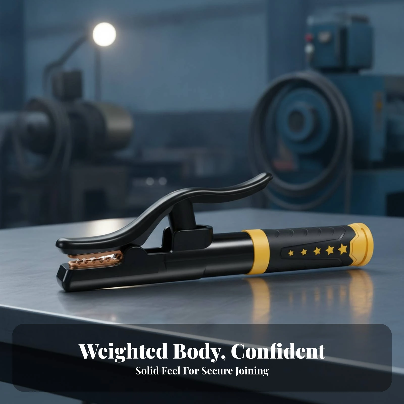 Spring-Loaded Soldering Clamp Heat Resistant Copper Conductor Clamp Industrial Tool Heavy Duty Curved Handle