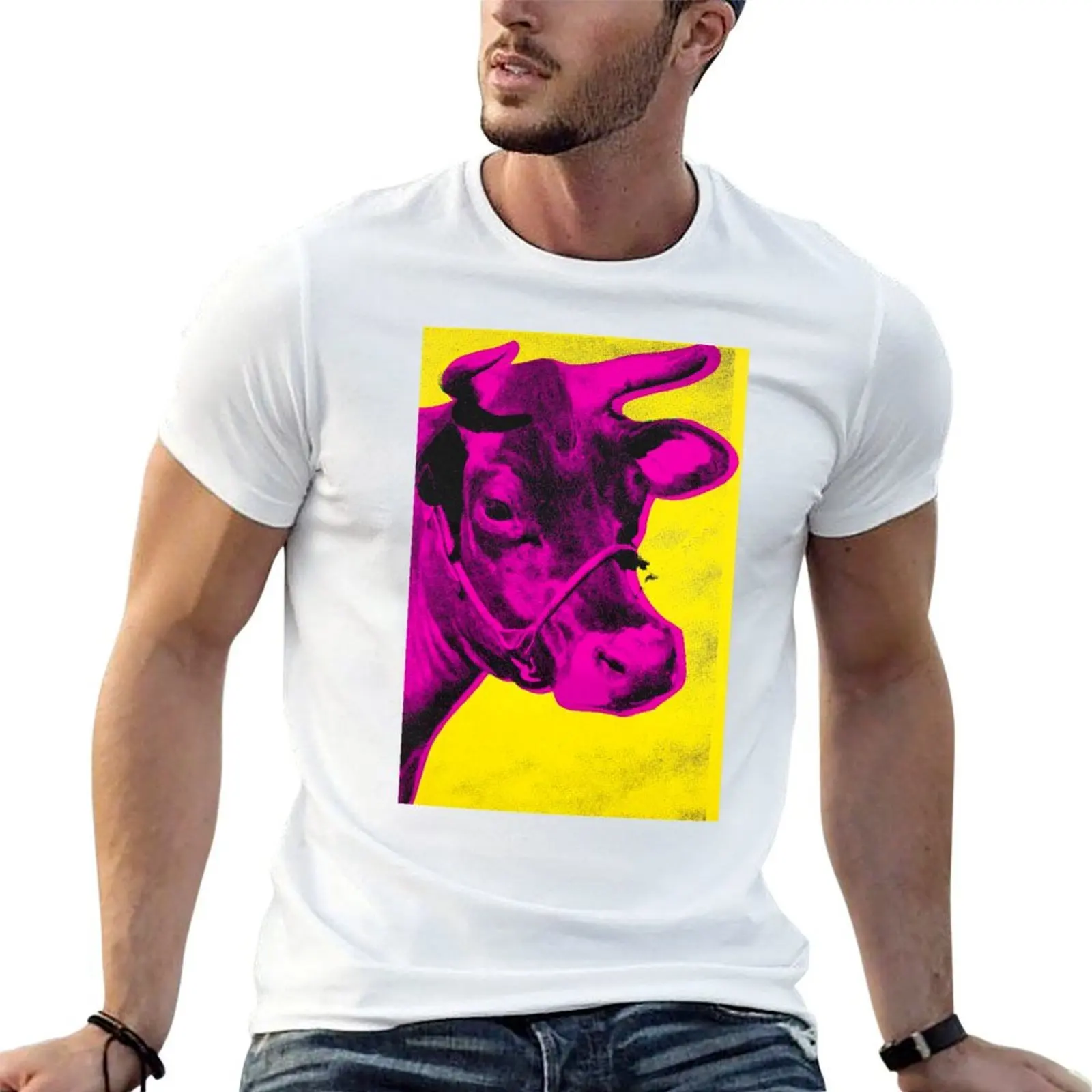 

COW F T-Shirt man graphic t shirt cotton t shirts high quality T-Shirt