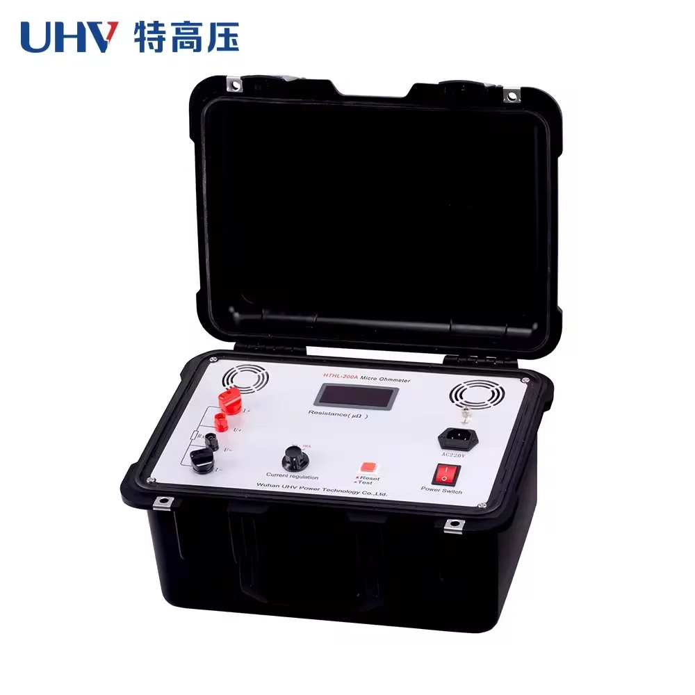 UHV-H100A 100A Contact Resistance Measurement Meter High Voltage Contact Switch Control Equipment Loop Resistance Tester 1999μΩ