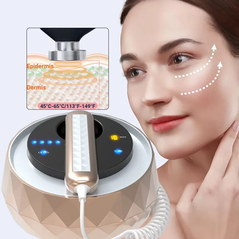 3 in 1 RF Facial Massager RF Wrinkle Removal and Puffiness Device Professional Home Use Face Eye Skin Rejuvenation Lifting Anti-