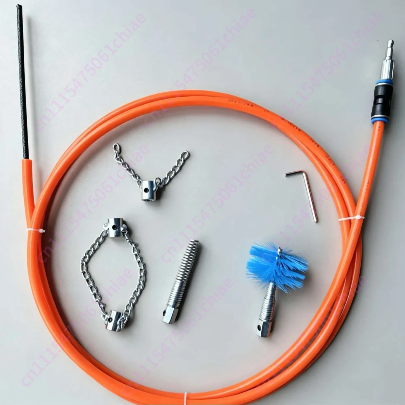 For Home Plumbing 5meters Hand Crank Auger Effective Toilet Clog Remover Hand Crank Tool Hand-cranked Mechanism