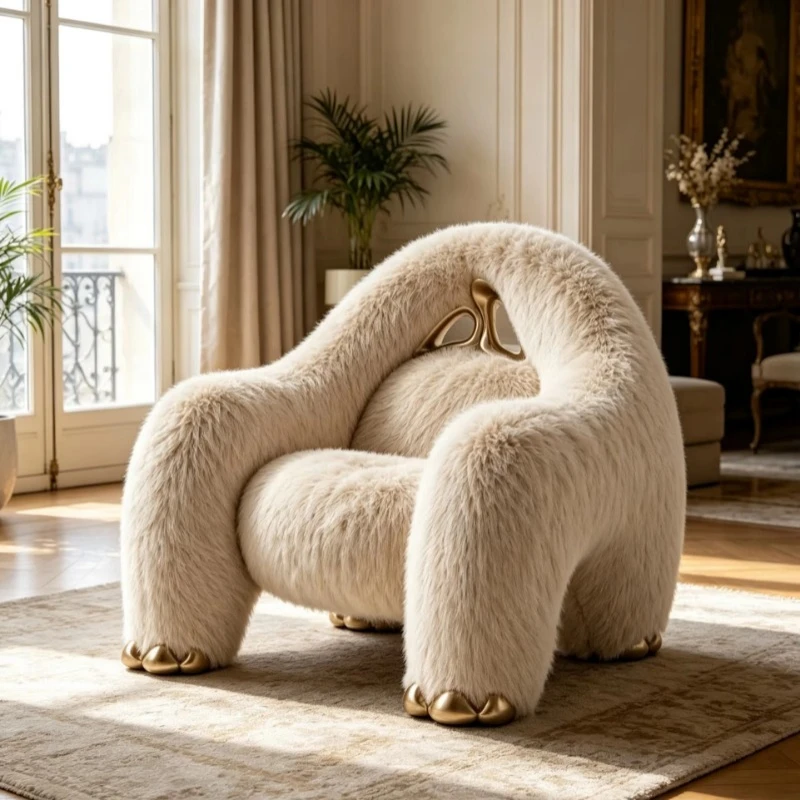 FRP decorative chair casual armchair modern single sofa