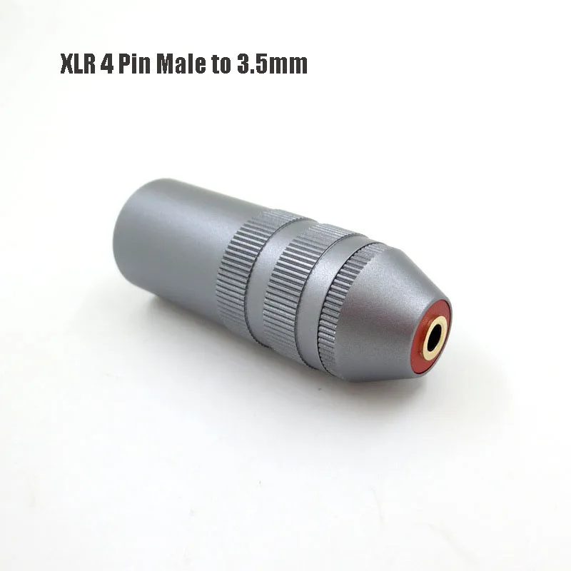 4 Cores XLR 4 Pin Male Plug Converter Balanced to 4.4mm 3.5mm 2.5mm Balanced Female Headphone Adapter XLR to 4.4/3.5/2.5mm