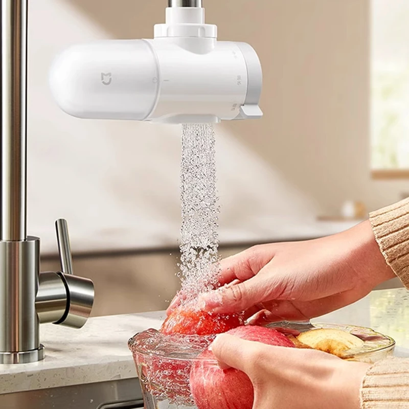 XIAOMI Mijia صنبور لتنقية المياه 2 MJLTJSQDB01 1 آلة 4 عناصر تصفية المطبخ متجمد تصميم المياه البصرية التثبيت السريع