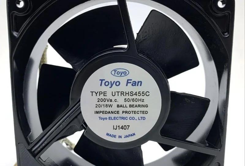 Imagem -03 - Japão Toyo Fan Todo o Ventilador de Alta Temperatura 200v do Metal 7956x T675d Tls455c Utrhs455c