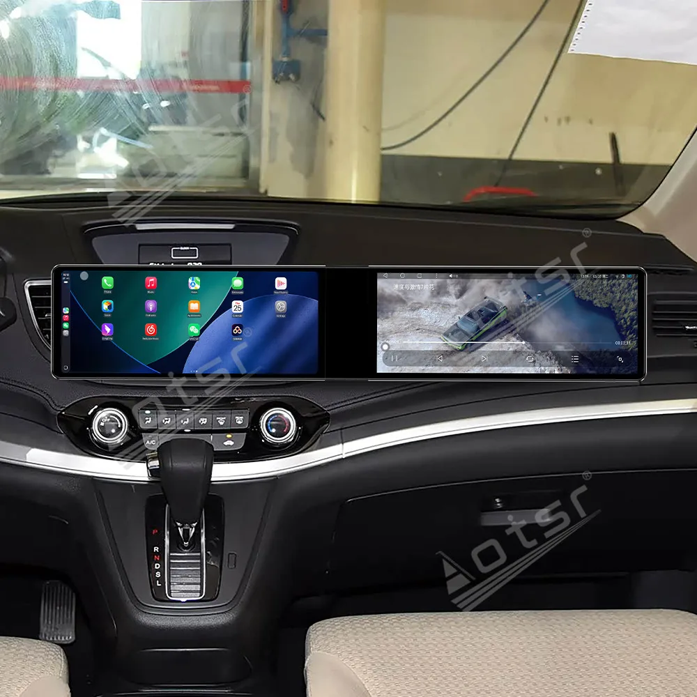 

Qualcomm Dual 12.3 Inch CarPlay Radio For Honda CR-V 2012-2016 GPS Navigation HD Touch Screen Multimedia Player Stereo Head Unit