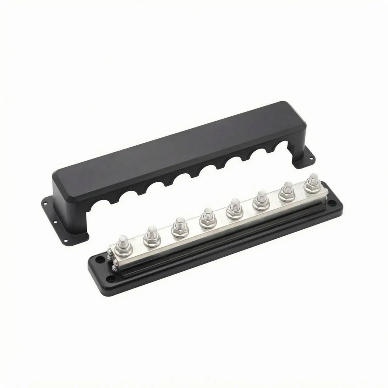 ABS Material High Current Busbar 600A 48V DC Power Distribution Block 8 Way for Vehicle Electrical