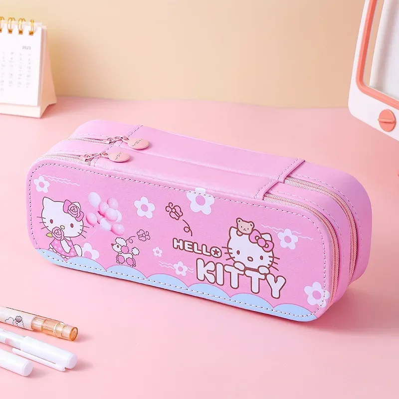 Piórniki Sanrio Cinnamoroll Hello Kitty Kuromi My Melody Kawai Case Koreańskie artykuły papiernicze Biurowe artykuły szkolne Piórniki