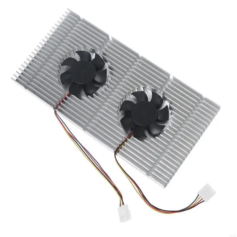 B0KF High uitvoert Dual Fans PWM Koeling GPU Backplane Radiator voor 3070 3080