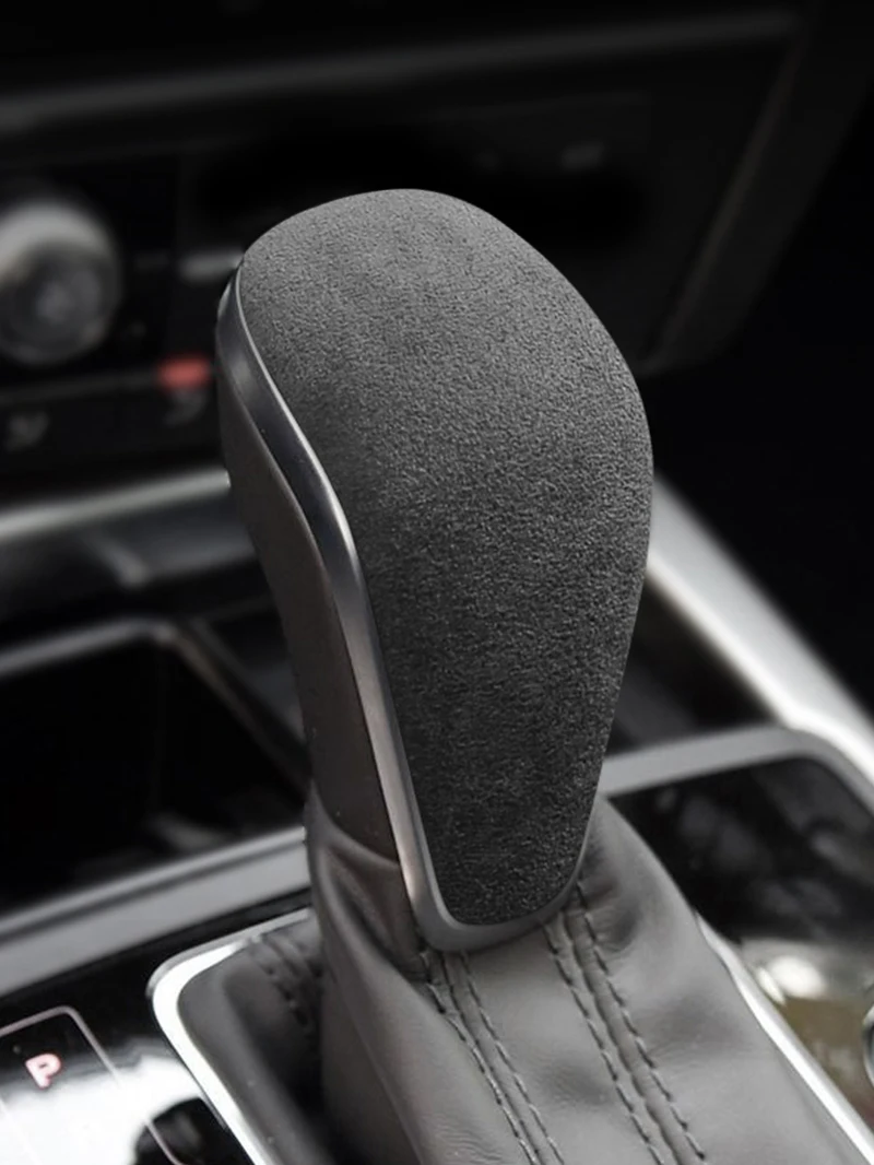 

Alcantara Overlay Gear Stick Lever Shifter Knob Cover Shell for Audi A6 A6L A7 2016 2017 2018