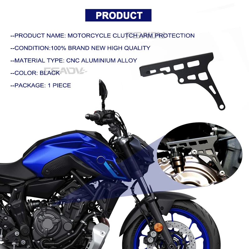 Motorcycle Clutch Arm Protective Cover For YAMAHA MT-07 MT07 FZ-07 FZ07 TRACER 7 XSR700 2018-2023 Clutch Cable Guard Protector