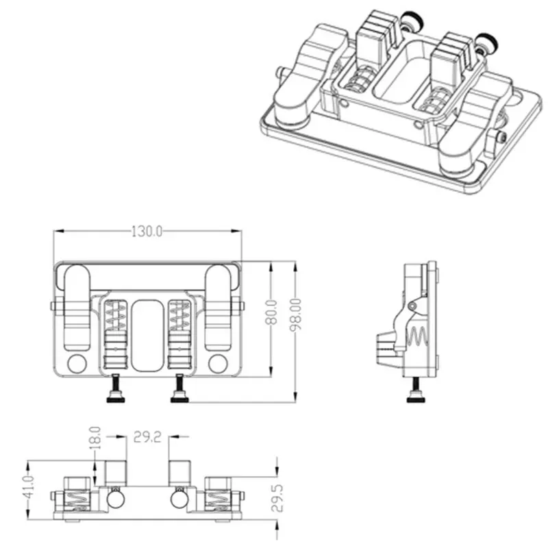 for LED PCB Circuit Board Repair，Multi-Function Helping Hands Soldering Station – Heat-Resistant Clamp with Alligator Clips