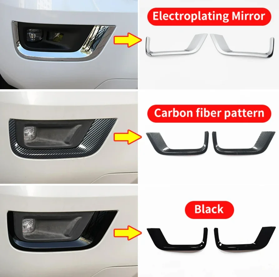 For Toyota Land Cruiser 300 Lc300 2021 2022 2023 Fog Lights Lamps Eyelid Eyebrow Decoration Cover Trim Styling Bumper