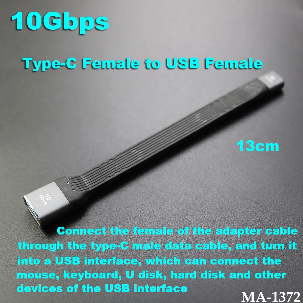 

1PC USB Female to Type-C Female USB3.1 Converter 10Gbps High-Speed Transmission PD Charging Adapter Computer Socket to Hard Disk