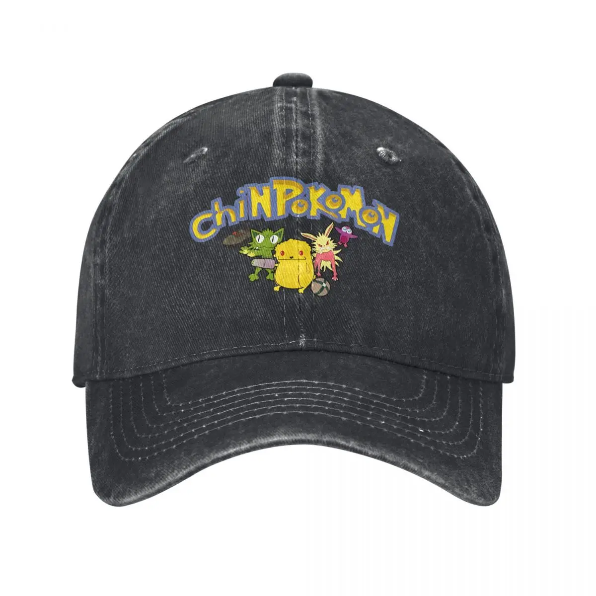 Summer Cap Sun Visor Chinpokomon With Characters_ Hip Hop Caps Pokemon Cowboy Hat Peaked Hats