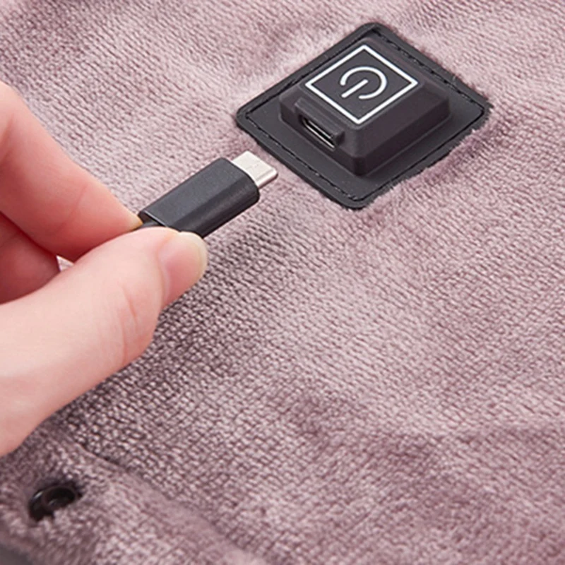 Soft Heating Blanket Warmer  Electric Blanket Pad Mat Temperature Timing Controller 180X80cm Gray