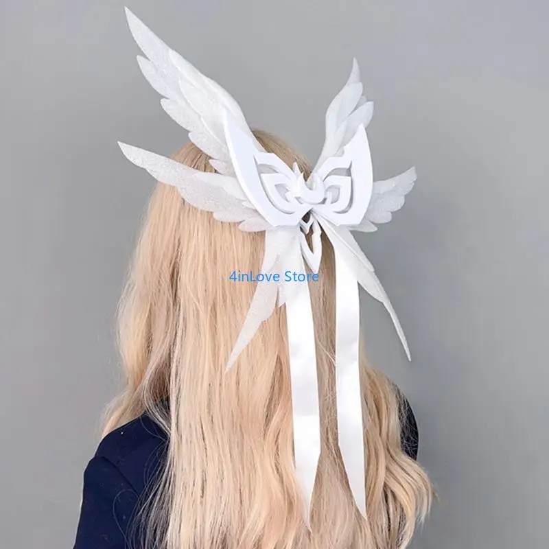 T4MD Anime Angel Wing Headwear Party Accessory Hair Styling Hair Clip For Women Girl - view 4
