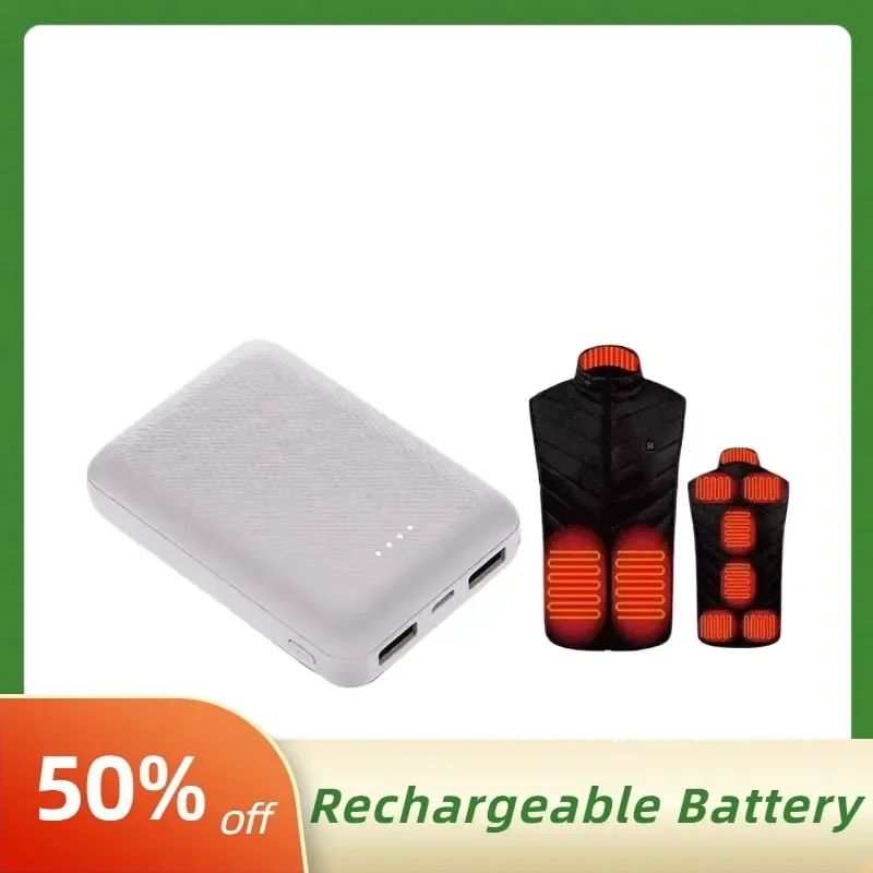 7000-20000mAh Power Bank USB Charger Lithium Polymer Battery for Mini 5V Heated Clothing Heating Vest Jacket Scarf Sock Glove
