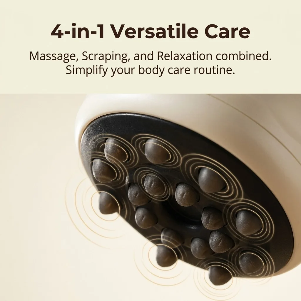 USB Rechargeable Handheld Cupping Massager, Digital Display Body Relaxation Device with Multi Strength Modes, Portable Home Massage Tool for Back, Waist, Leg & Shoulder Daily Relax Care
