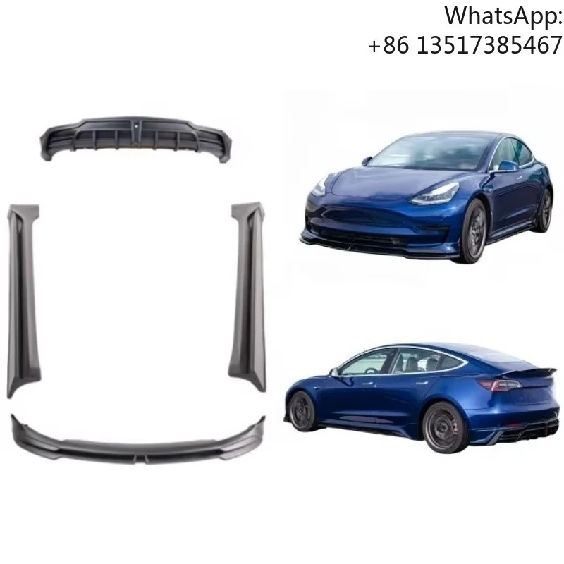 

For Tesla Bumpers for Tesla Model 3 Upgraded Sport Body Kit for Model 3 2019-2022