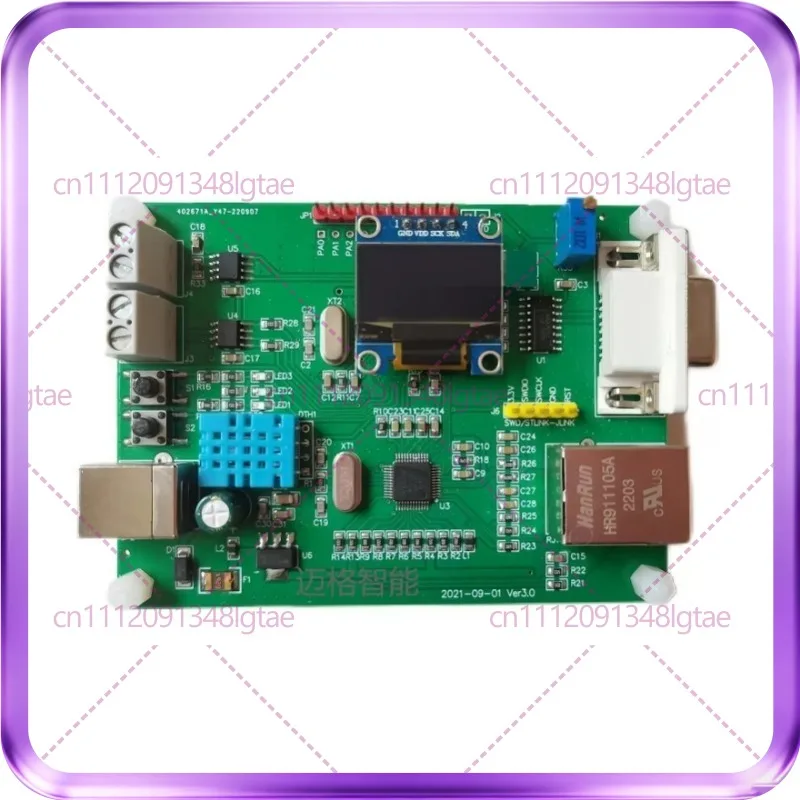 1pcs MODBUS TCP development board uses STM32 processor to integrate TCPIP protocol stack and WEB server