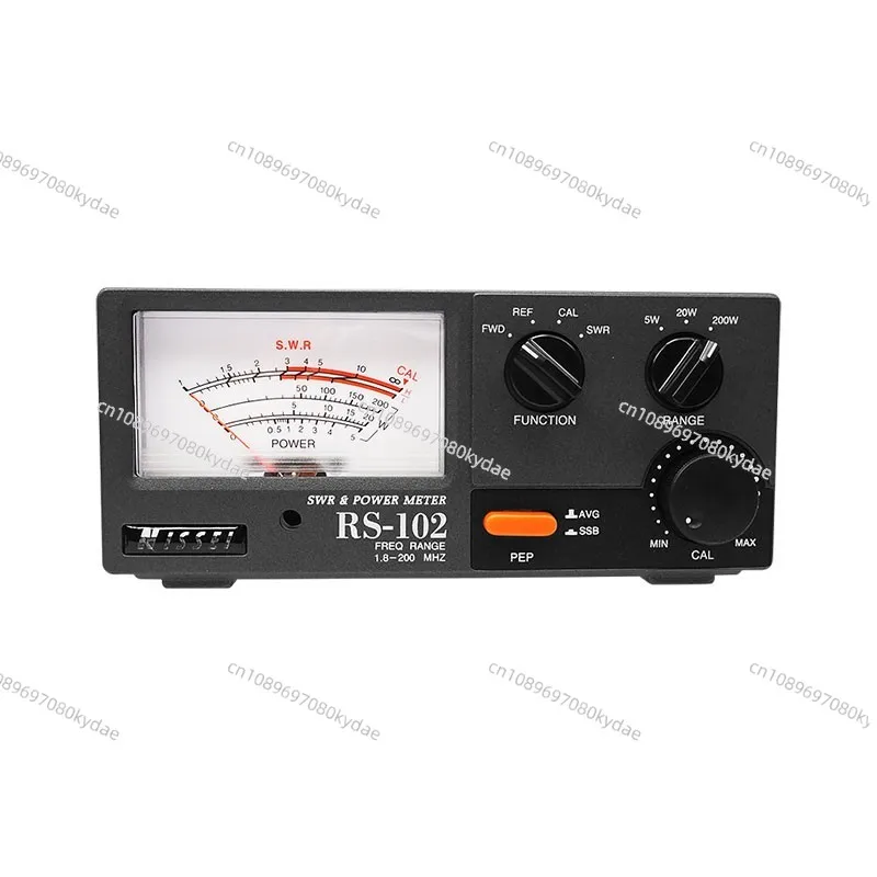 RS-102 1.8-200MHz HF/V/U Band SWR & Power Meter Digital Display Shortwave High Precision 200W  Power Meter