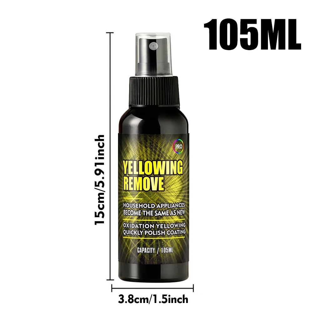 Plastic Yellowing Remover Scratch Repair - Appliances AC Units Fridge Toilet Back To White Gloss Long-Lasting Polish Clean Care