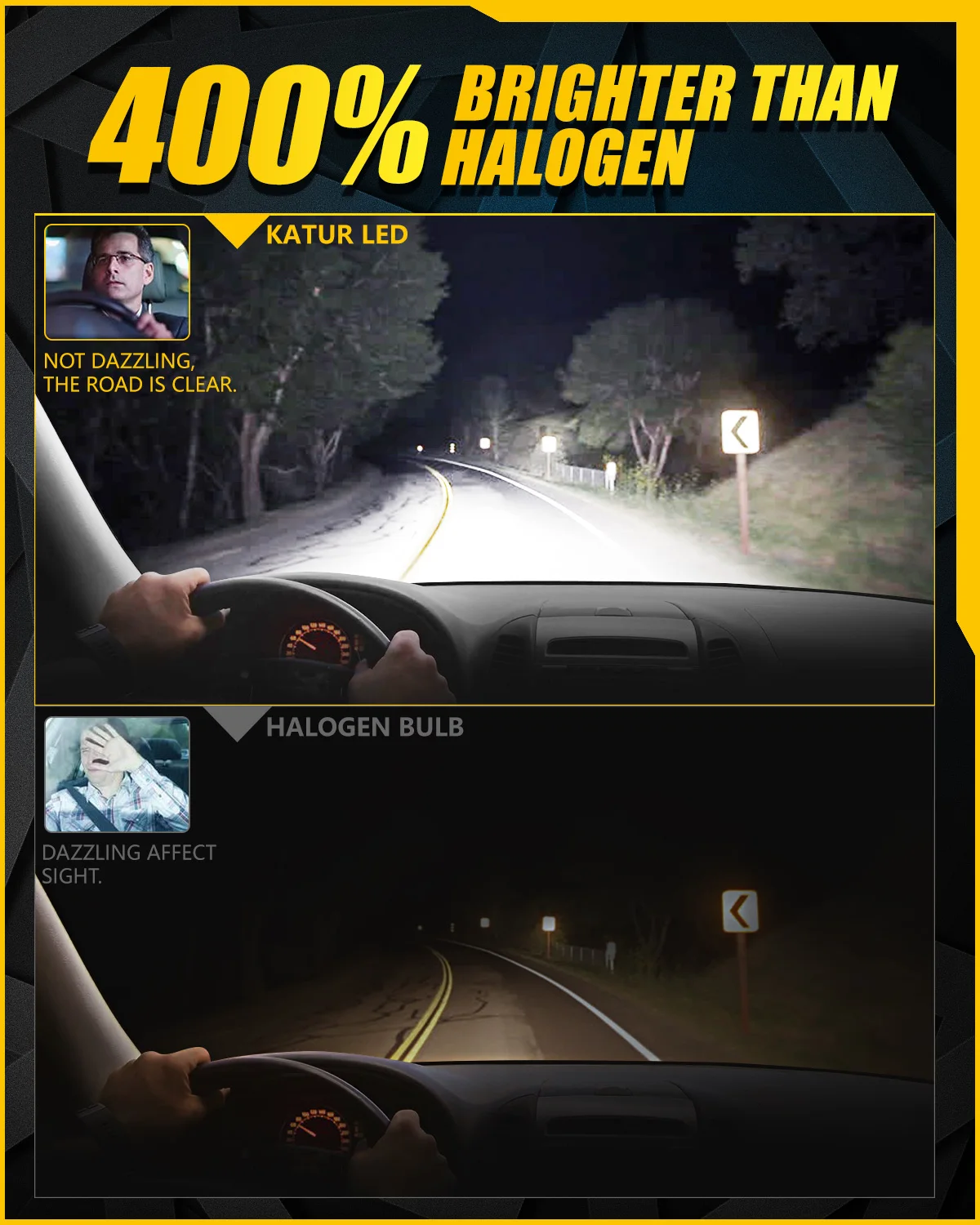 Katur 2x 9006 HB4 سيارة Led المصباح لمبة DRL عالية الطاقة 100 واط 6000 كيلو الأبيض مصابيح Led قوية مع مروحة لكزس ES RX IS GS #6