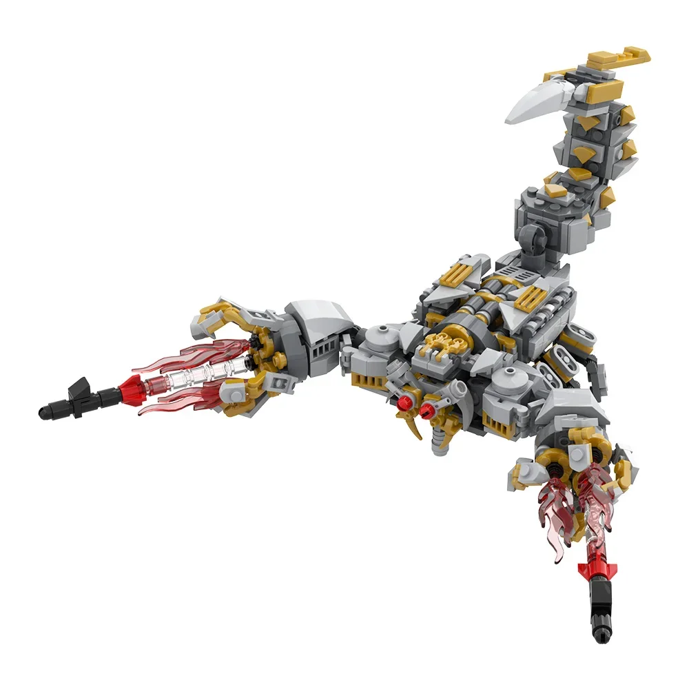 MOC Animals 2007 Mech Scorponoks Building Blocks Scorpions Monster Bricks Creativity  Assembled Toy for Children Gift