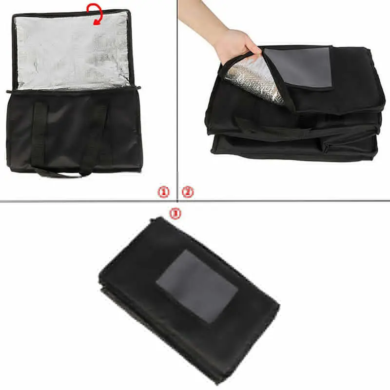 Large Capacity Cooler Bag Portable Zipper Thermal Lunch Bags Insulated Freezer Bag Camping Picnic Bag Camping Tin Foil Food Bags