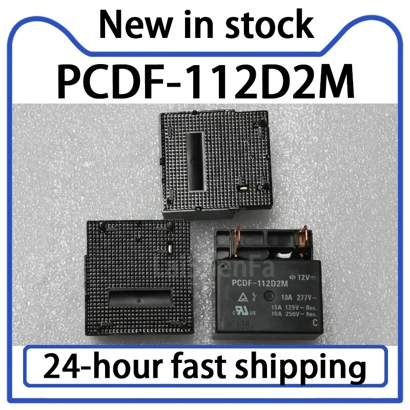 2PCS PCDF-112D2M 12V Relay 10A 4-pin 2-pin Plug Stock