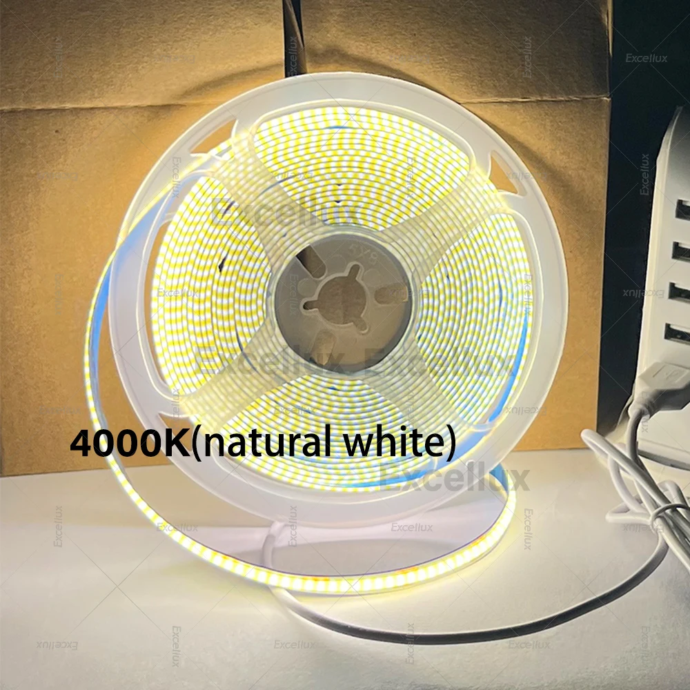 DC5V COB LED شرائط مصباح مع USB بالطاقة 320LED/م شريط مرن الشريط الدافئ الأبيض/الأبيض الطبيعي COB شرائط ضوء DIY الخلفية