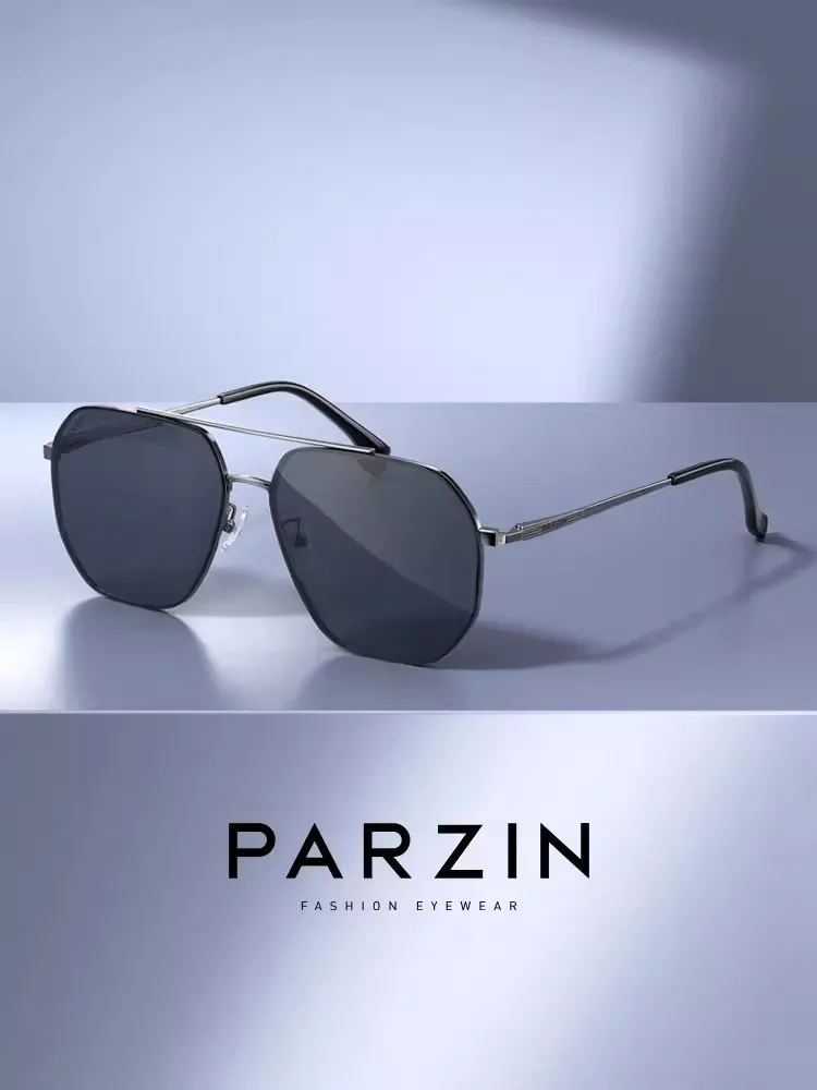 

PARZIN Polarized Sunglasses Men Pilot Driving Sun Glasses Male Nylon Lens Shade Eyewear 8326