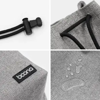 BOONA 相機包背包鏡頭包抽繩收納袋抓絨防水相機包,適用於Nikon、Canon、Sony、賓得單眼相機。 10 最佳銷售 防水相機包 - №8