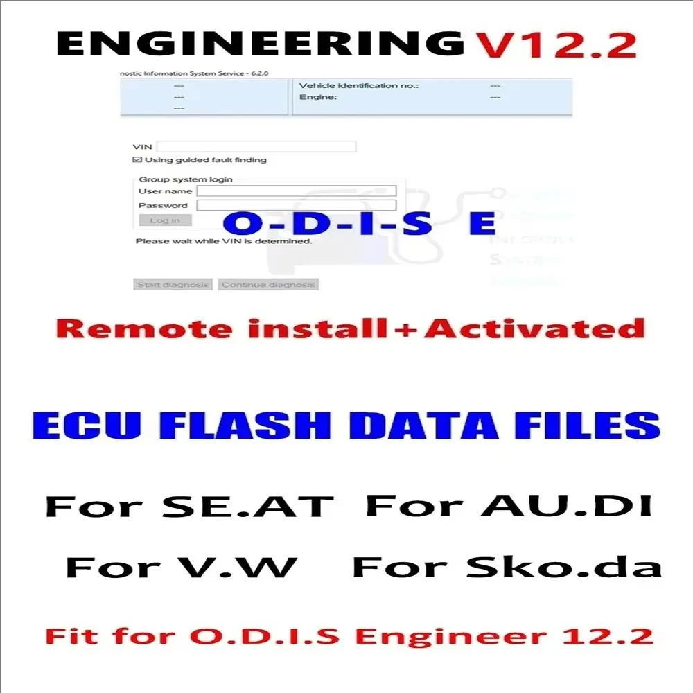 

ODIS Engineering Flashdaten ECU Firmware Flash Data Files+ ODIS-E V12.2.0 Software For VW for AUDI for SEAT for SKODA