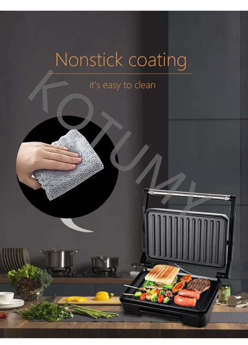 Multi functional steak machine, sandwich machine, waffle maker, electric cake pan, light toaster