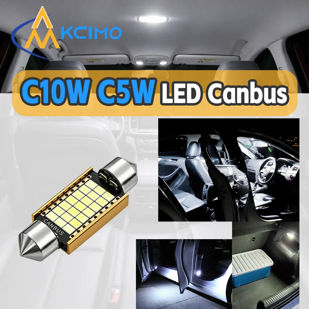 Energy Saving CANBUS Anti-error C5W C10W LED Festoon Lights Multiple Length Options Auto Interior Dome Plate Lighting Bulbs